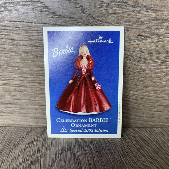 Hallmark Keepsake 2002 Ornament Celebration Barbie Christmas Ornament #3 - Picture 7 of 8